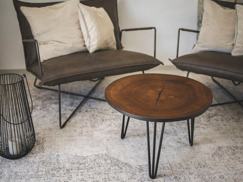 Black Dreikant Week - Hirnholzcouchtische