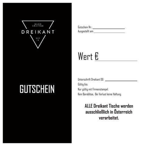 GUTSCHEIN Dreikant